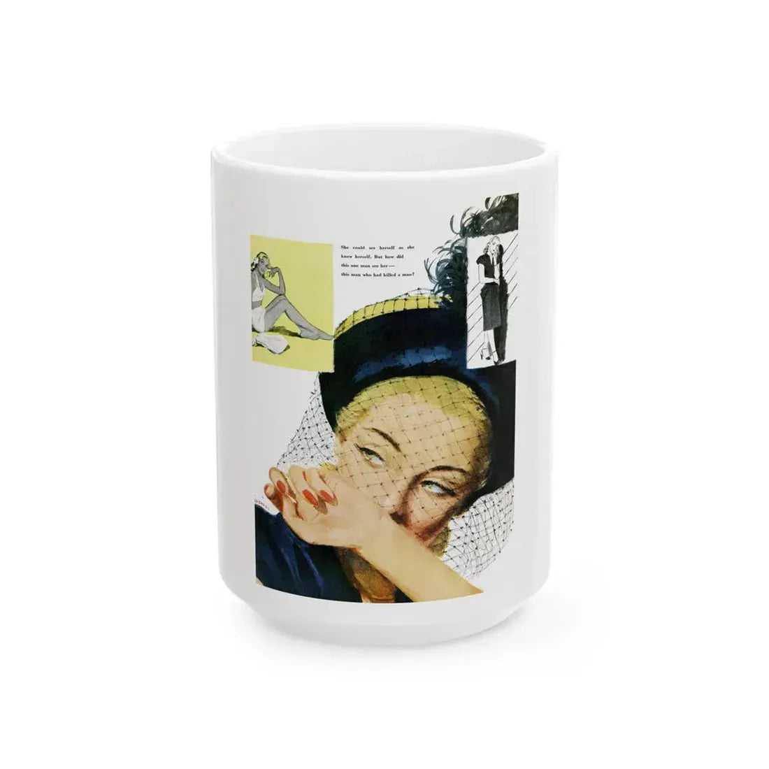 Found - A Woman, Good Housekeeping, July 1947 - White Coffee Mug 15oz - Go Mug Yourself