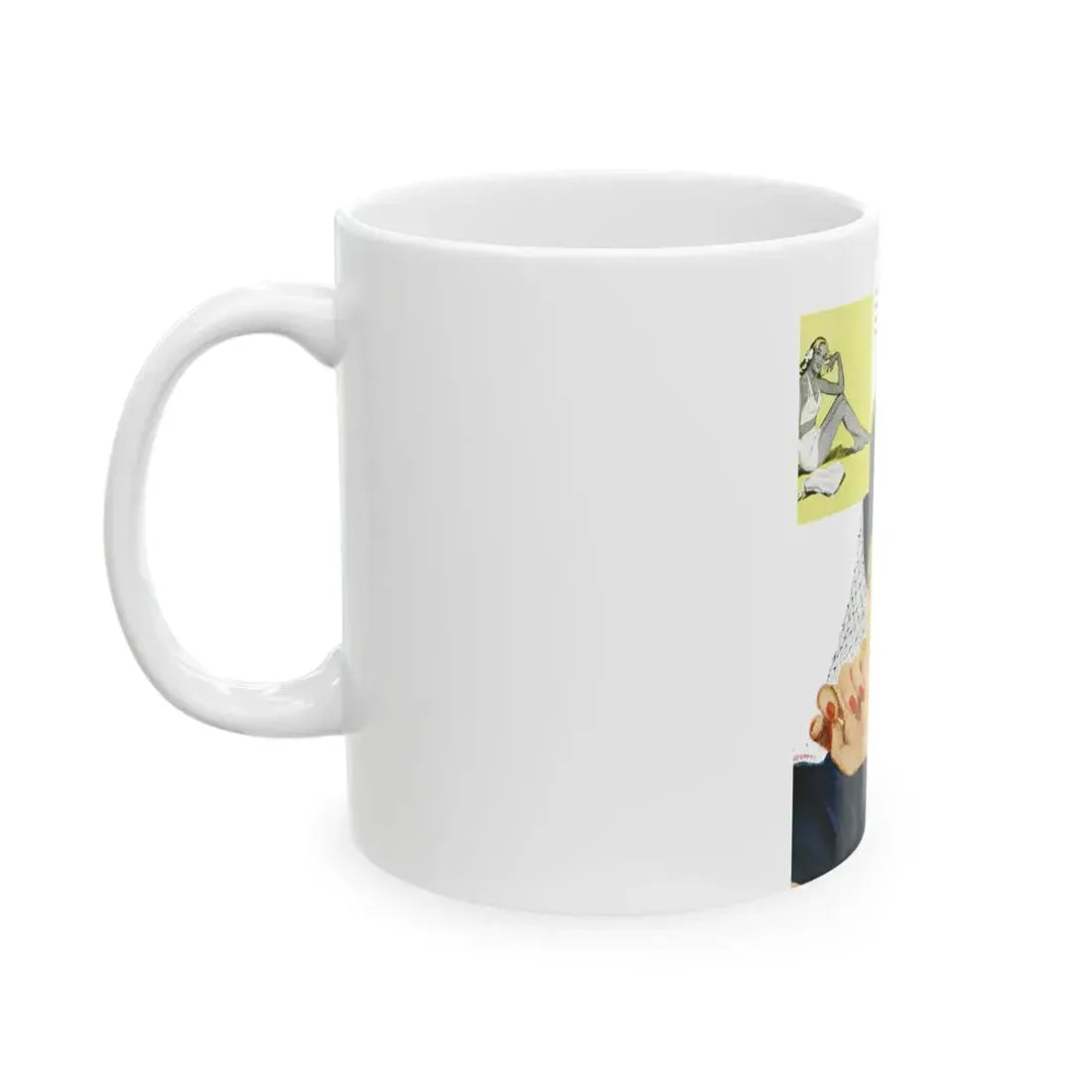 Found - A Woman, Good Housekeeping, July 1947 - White Coffee Mug - Go Mug Yourself