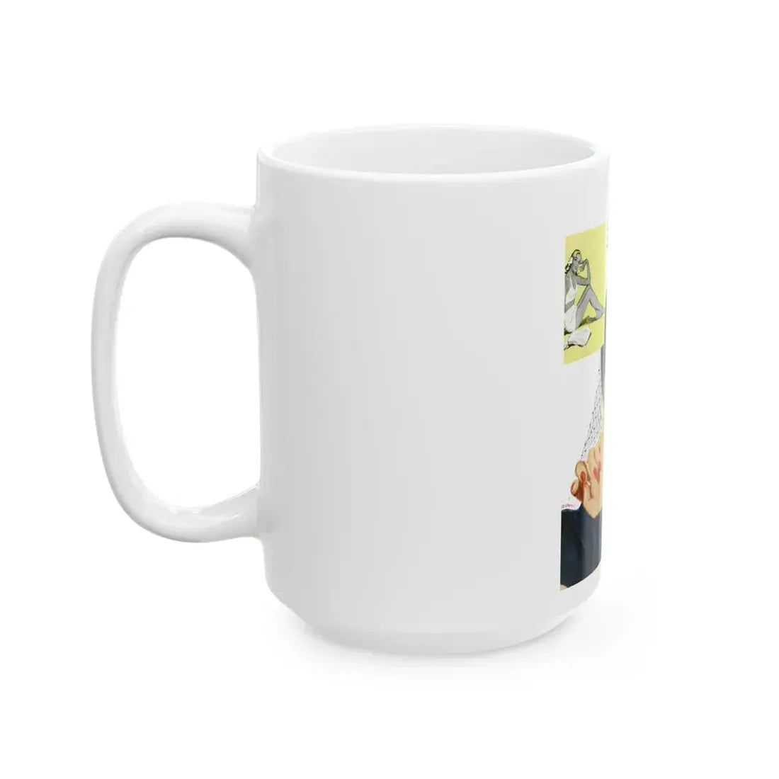 Found - A Woman, Good Housekeeping, July 1947 - White Coffee Mug - Go Mug Yourself