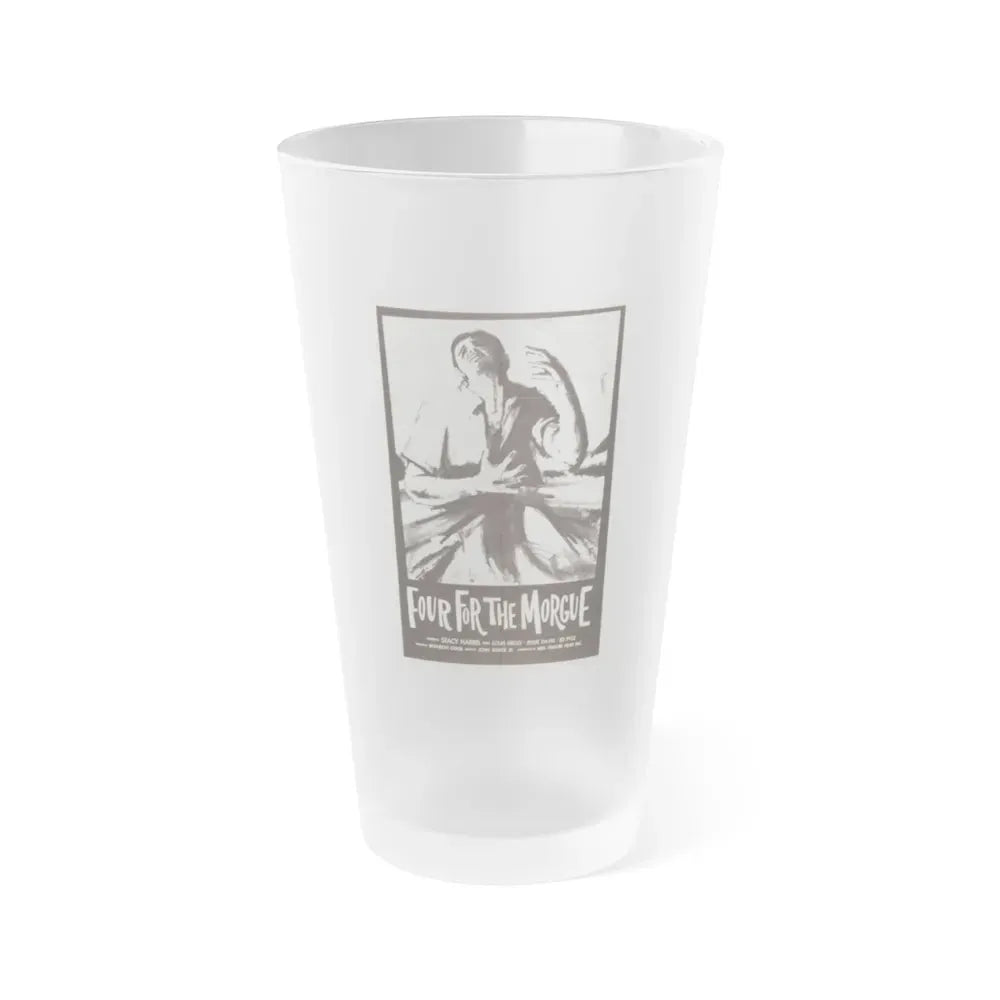 FOUR FOR THE MORGUE 1962 Movie Poster - Frosted Pint Glass 16oz 16oz Frosted - Go Mug Yourself