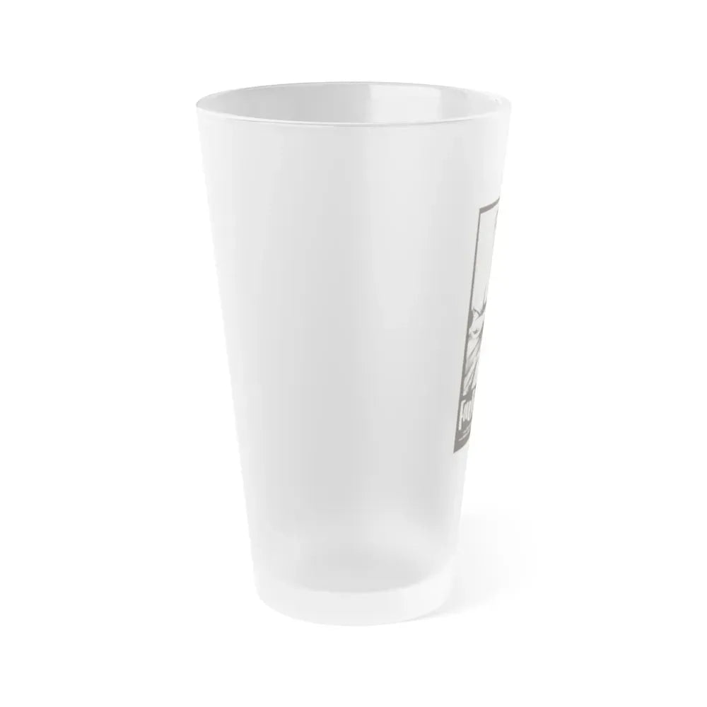 FOUR FOR THE MORGUE 1962 Movie Poster - Frosted Pint Glass 16oz - Go Mug Yourself