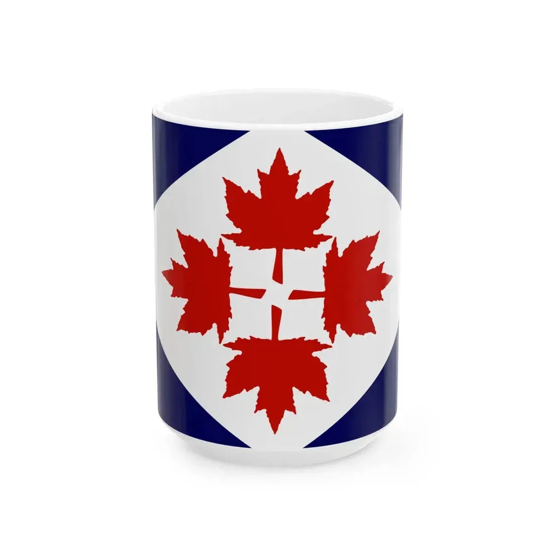 Four Leaves Flag Proposal (Canada) White Coffee Mug 15oz - Go Mug Yourself