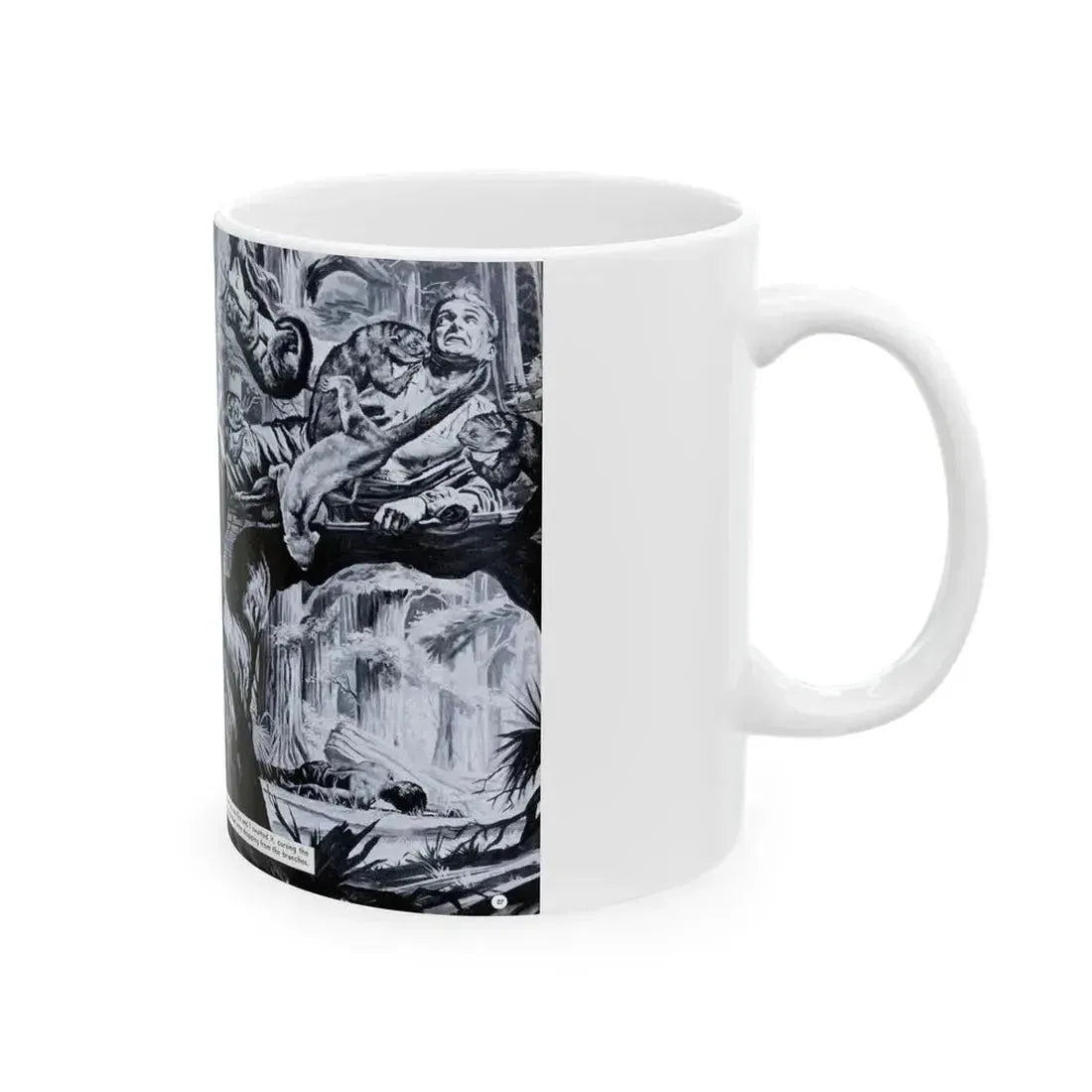 Four-Legged Devils Tore Out My Tongue, True Men Stories, October 1957 - White Coffee Mug - Go Mug Yourself