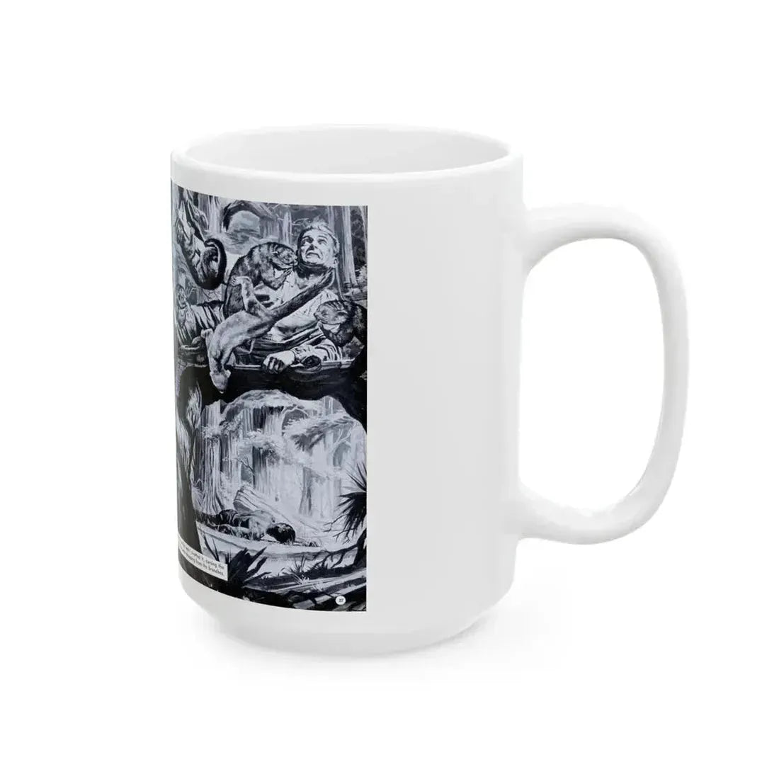 Four-Legged Devils Tore Out My Tongue, True Men Stories, October 1957 - White Coffee Mug - Go Mug Yourself