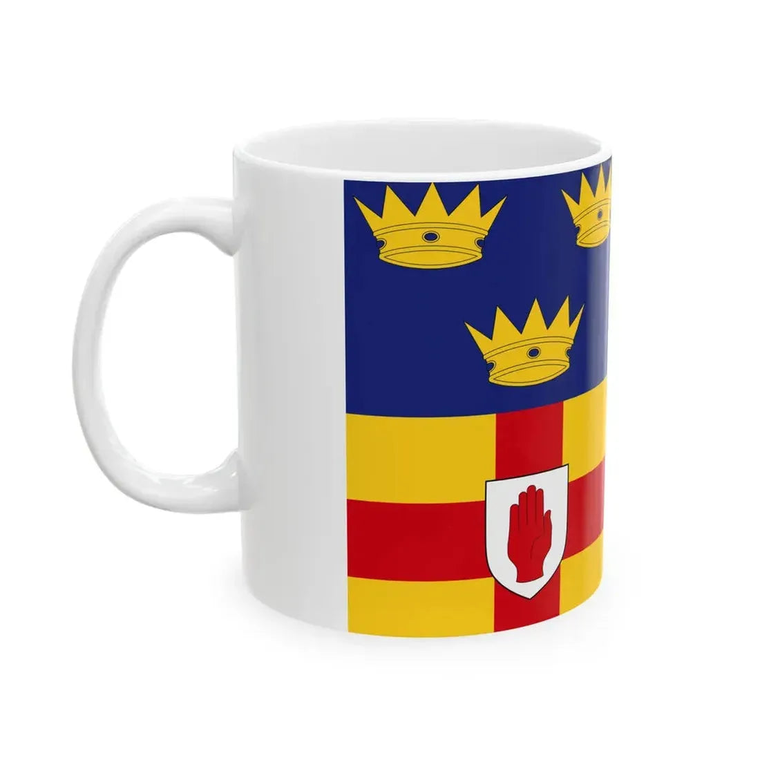 Four Provinces Flag 3-2 (Ireland) White Coffee Mug - Go Mug Yourself