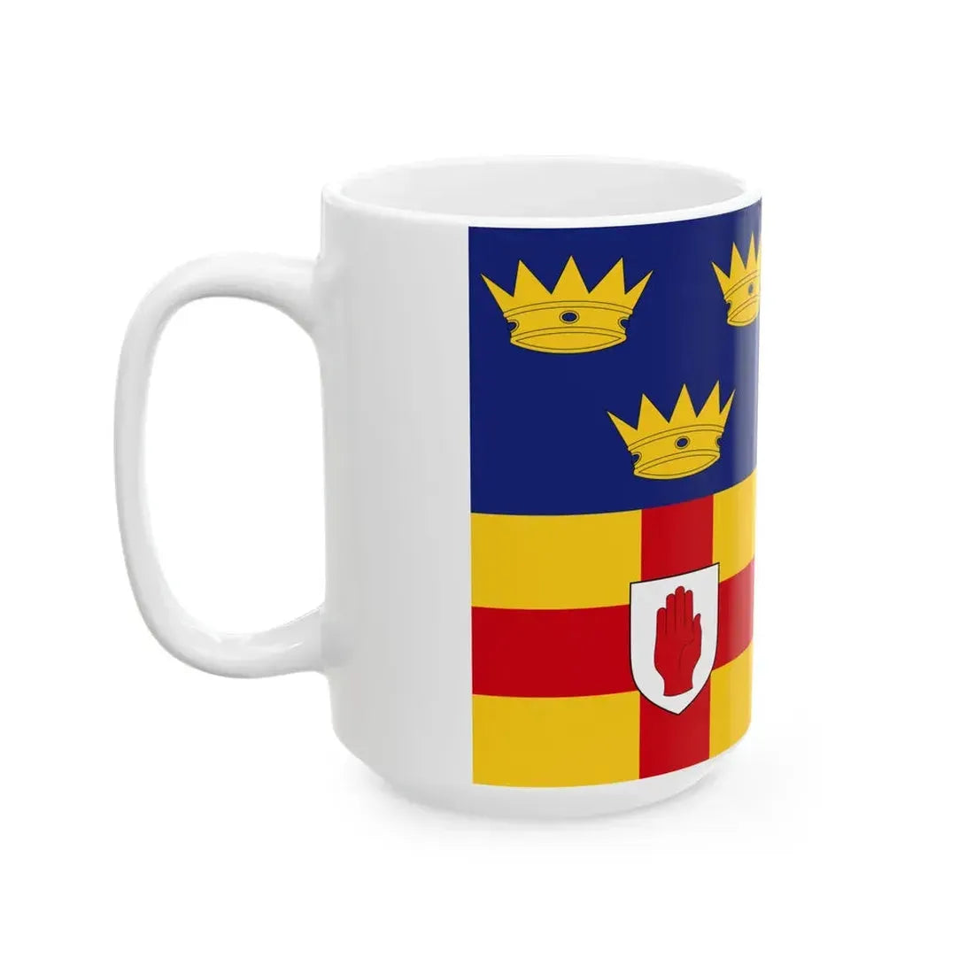 Four Provinces Flag 3-2 (Ireland) White Coffee Mug - Go Mug Yourself