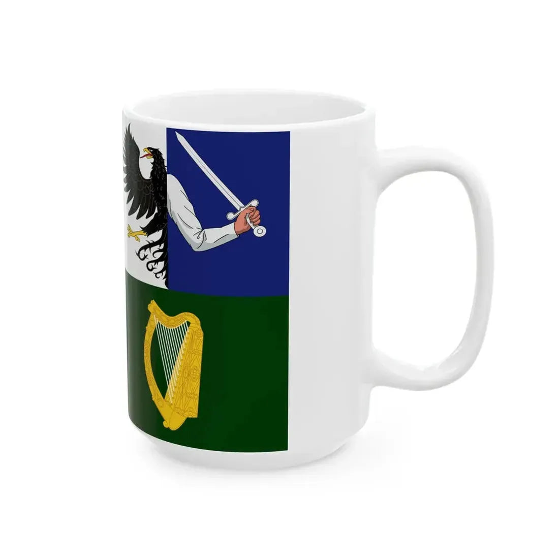 Four Provinces Flag 3-2 (Ireland) White Coffee Mug - Go Mug Yourself