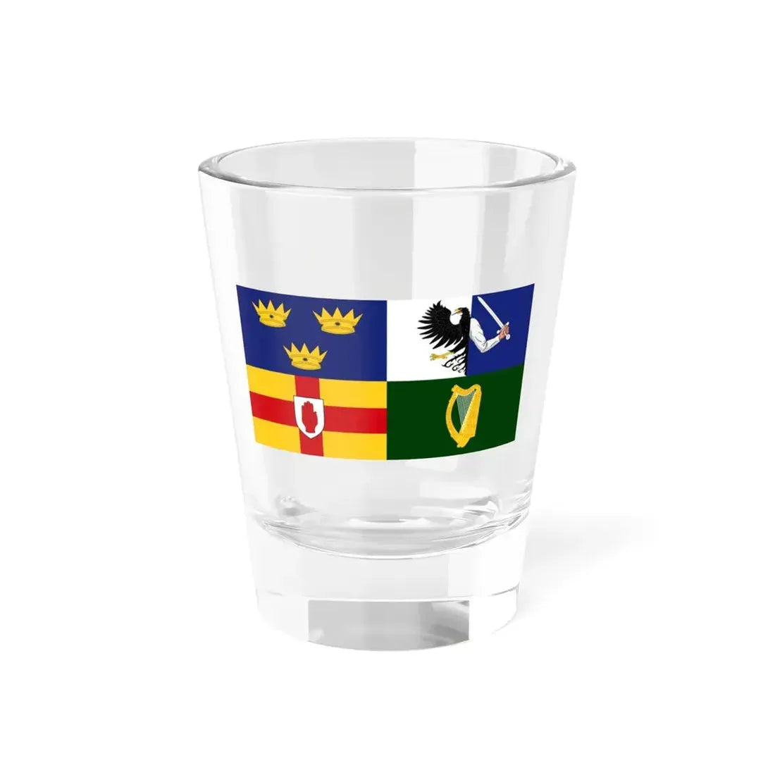 Four Provinces Flag (Ireland) Shot Glass 1.5oz 1.5oz - Go Mug Yourself
