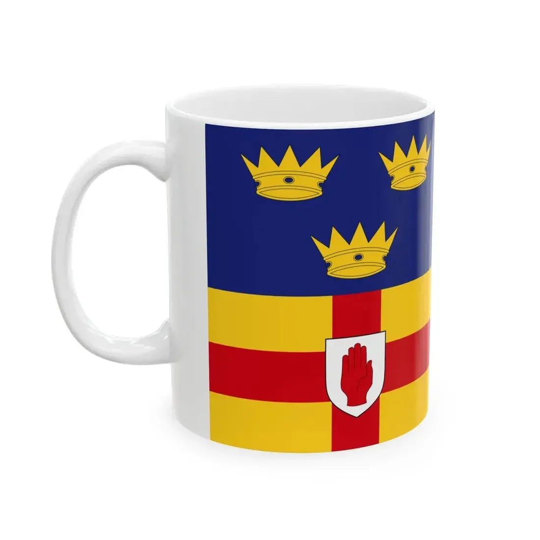 Four Provinces Flag (Ireland) White Coffee Mug - Go Mug Yourself
