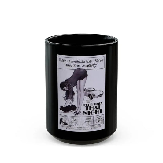 FOUR TIMES THAT NIGHT (2) 1971 Movie Poster - Black Coffee Mug 15oz - Go Mug Yourself