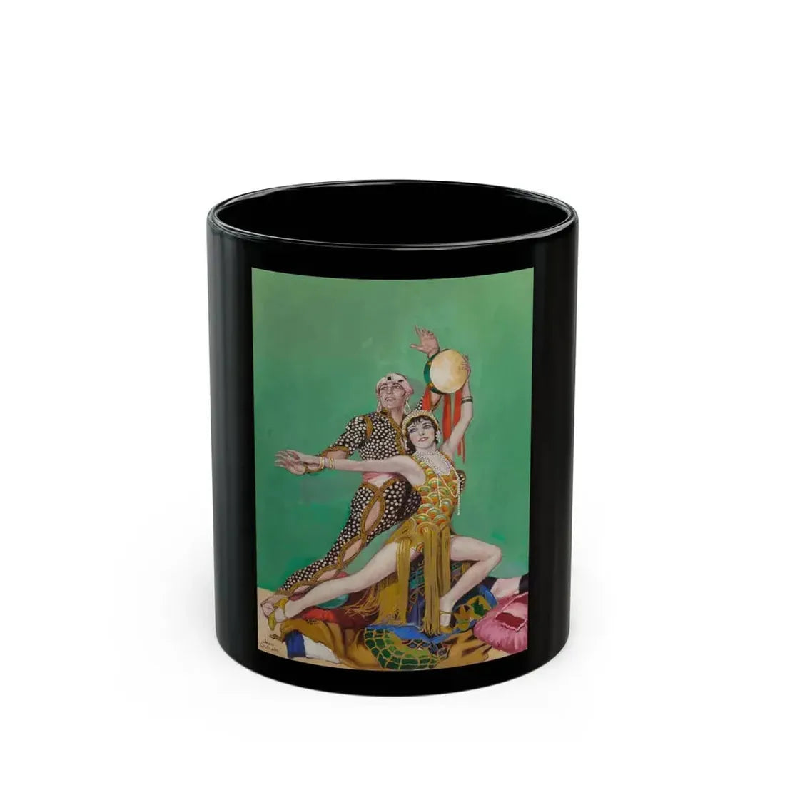 Fowler and Tamara, The Dance Magazine cover, January 1928 - Black Coffee Mug 11oz - Go Mug Yourself