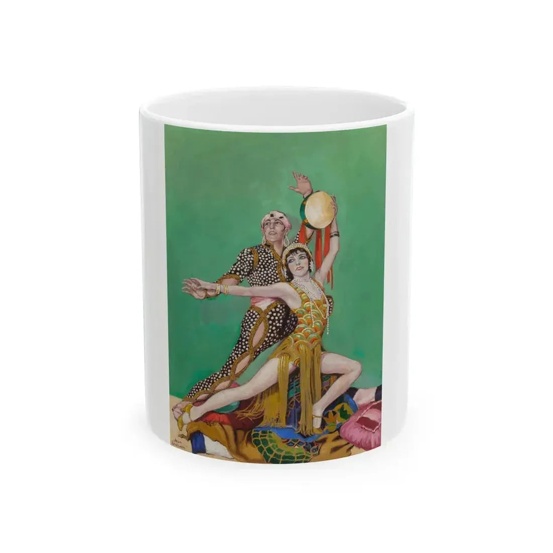 Fowler and Tamara, The Dance Magazine cover, January 1928 - White Coffee Mug 11oz - Go Mug Yourself