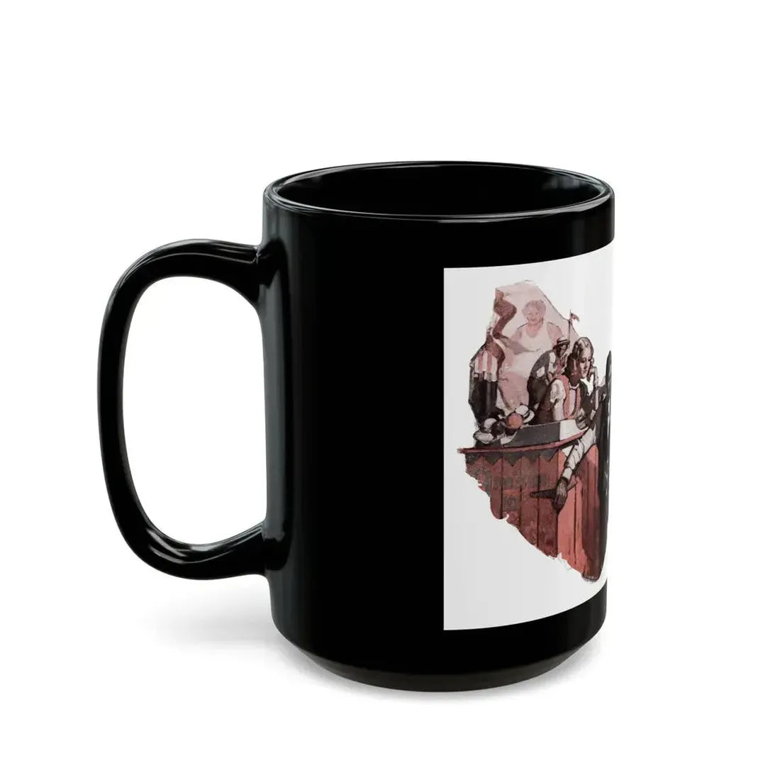 Fox Fire (1), Cosmopolitan, November 1932 - Black Coffee Mug - Go Mug Yourself