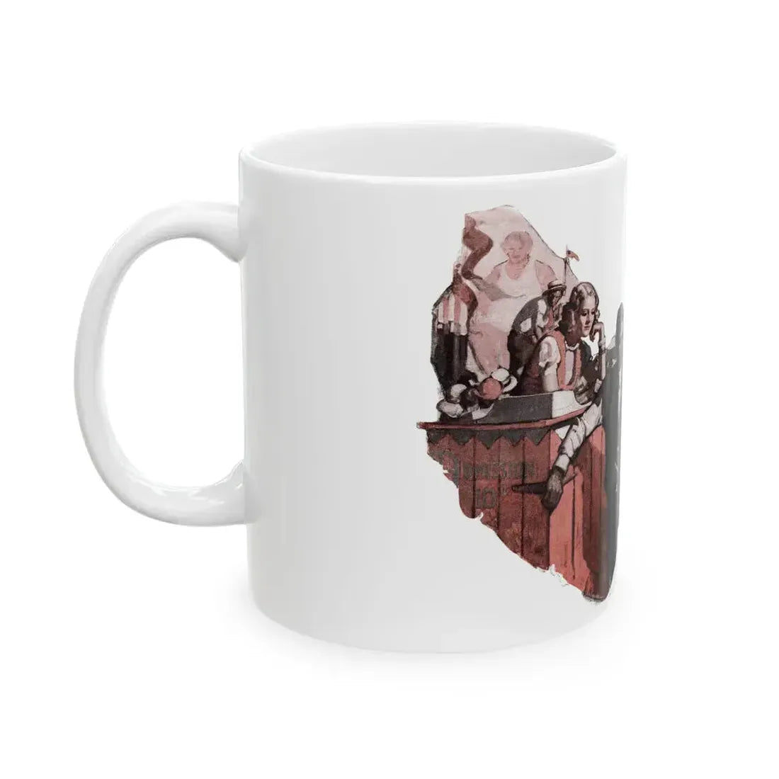 Fox Fire (1), Cosmopolitan, November 1932 - White Coffee Mug - Go Mug Yourself