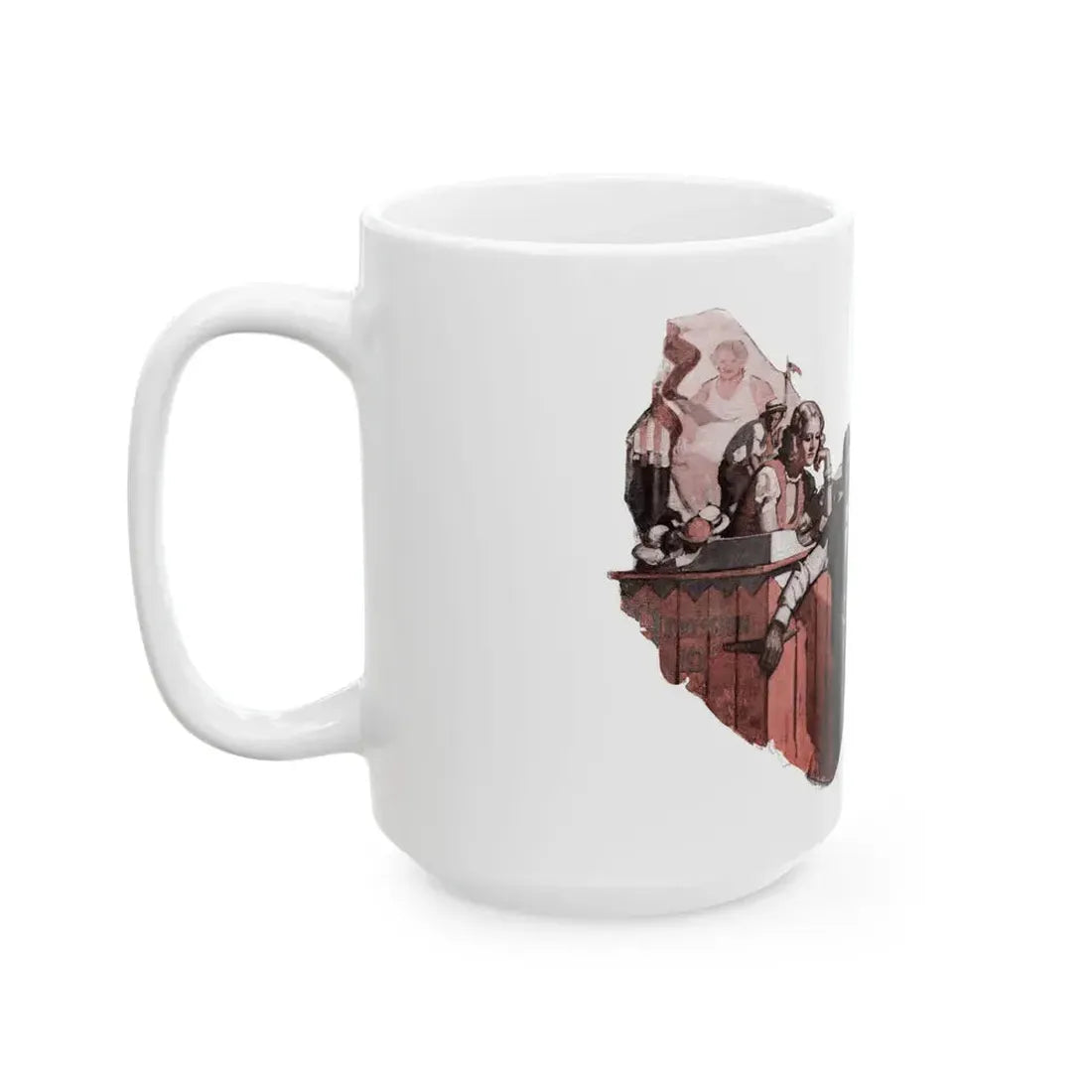 Fox Fire (1), Cosmopolitan, November 1932 - White Coffee Mug - Go Mug Yourself