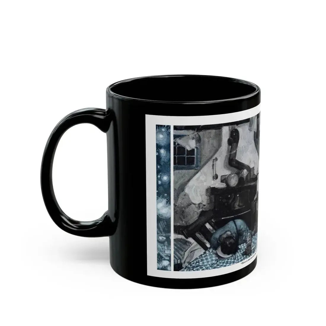 Fox Fire (2), Cosmopolitan, November 1932 - Black Coffee Mug - Go Mug Yourself
