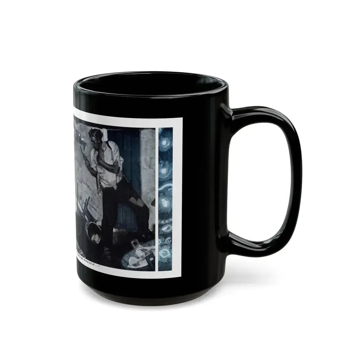 Fox Fire (2), Cosmopolitan, November 1932 - Black Coffee Mug - Go Mug Yourself