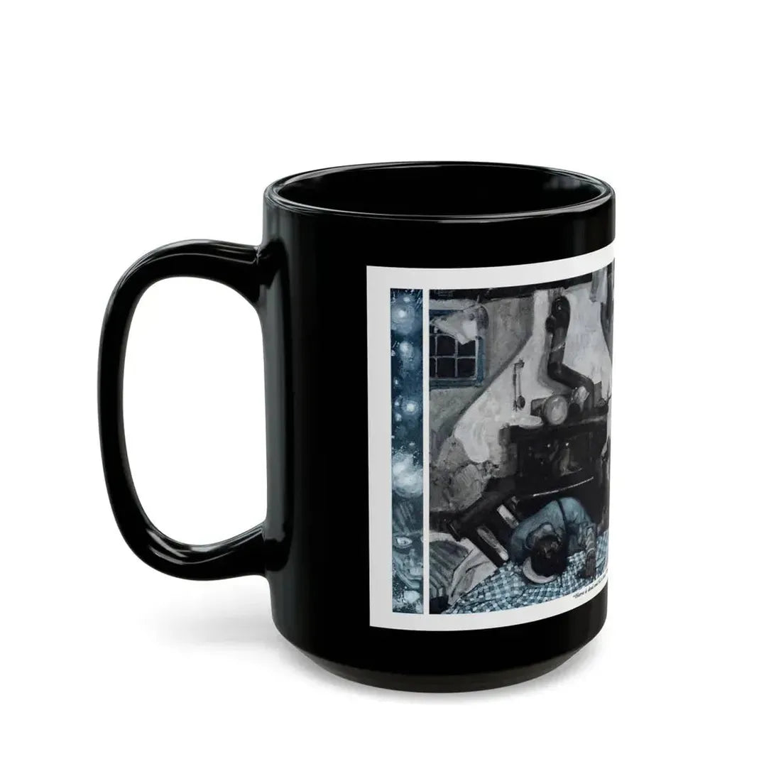 Fox Fire (2), Cosmopolitan, November 1932 - Black Coffee Mug - Go Mug Yourself