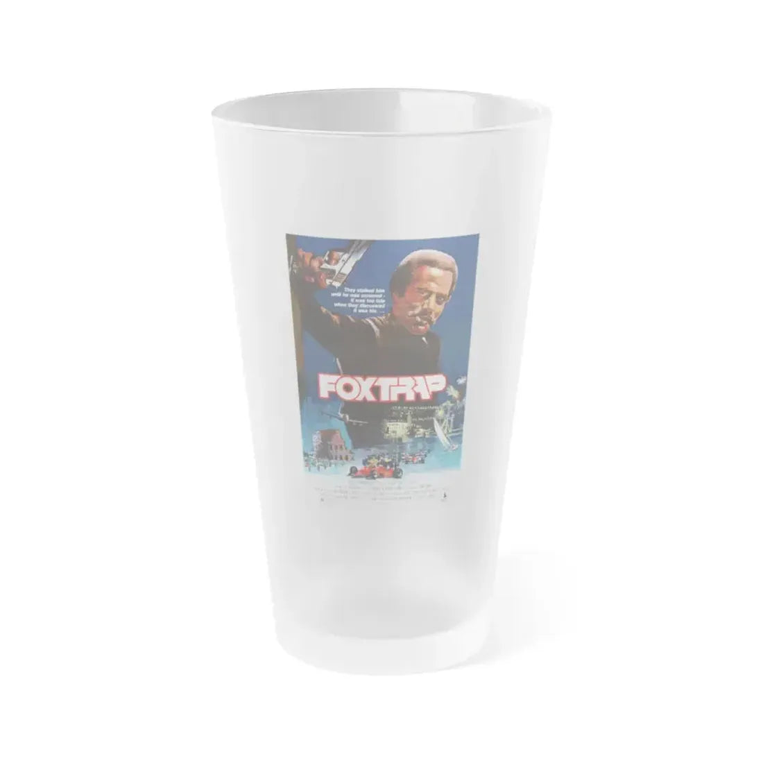 FOXTRAP 1986 Movie Poster - Frosted Pint Glass 16oz 16oz Frosted - Go Mug Yourself