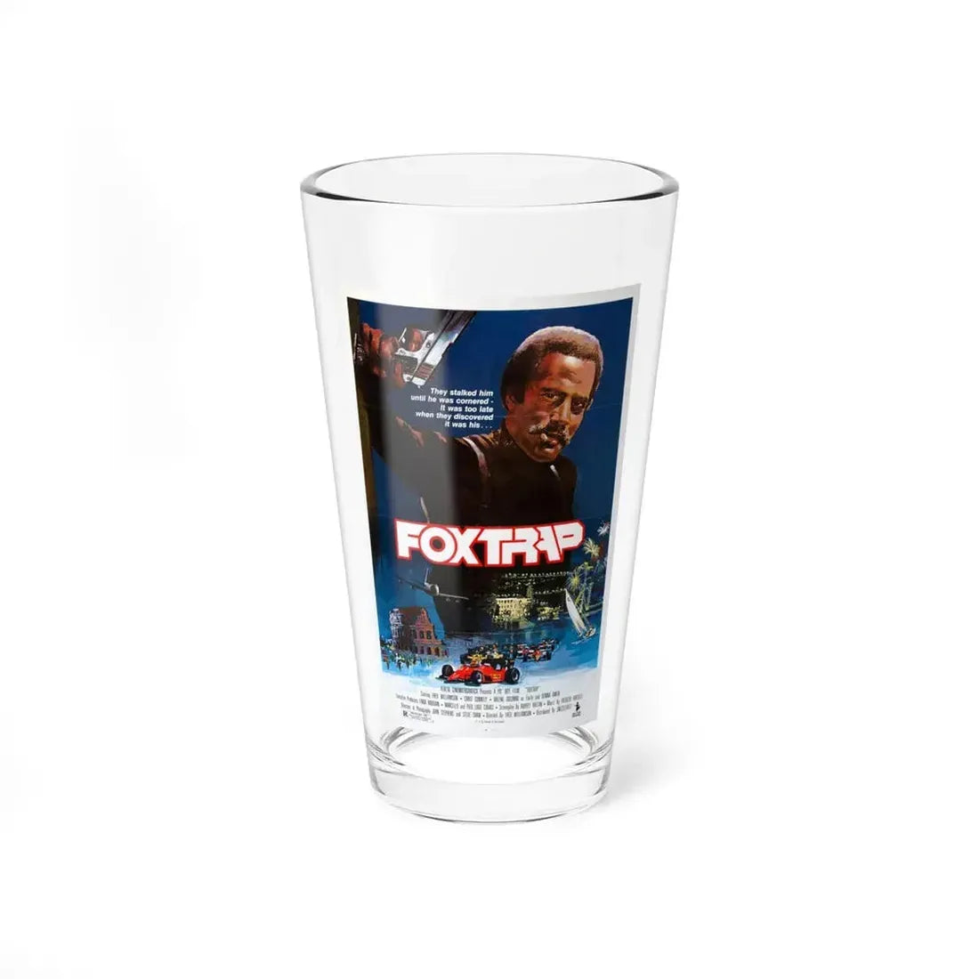 FOXTRAP 1986 Movie Poster - Pint Glass 16oz 16oz - Go Mug Yourself