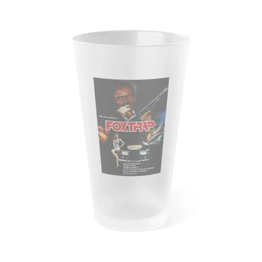 FOXTRAP (GERMAN) 1986 Movie Poster - Frosted Pint Glass 16oz 16oz Frosted - Go Mug Yourself