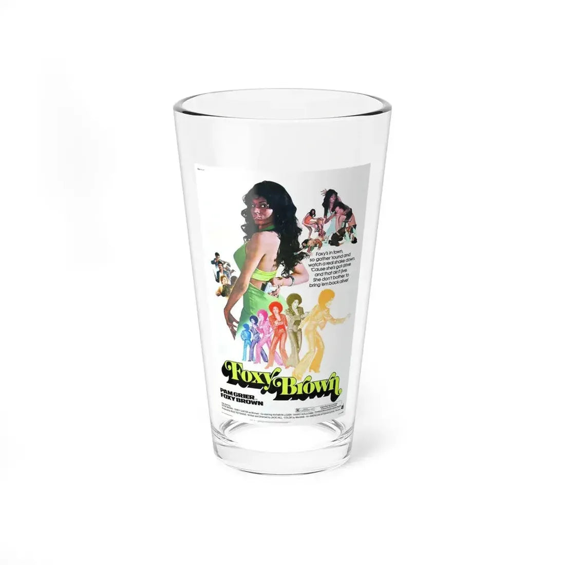 FOXY BROWN (2) 1974 Movie Poster - Pint Glass 16oz 16oz - Go Mug Yourself