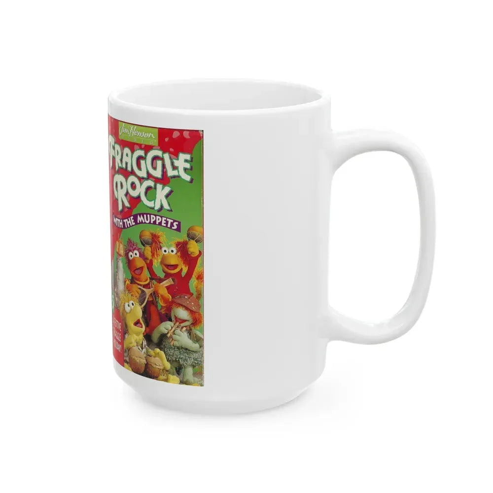 FRAGGLE ROCK A FESTIVE FRAGGLE HOLIDAY (VHS COVER) - White Coffee Mug - Go Mug Yourself