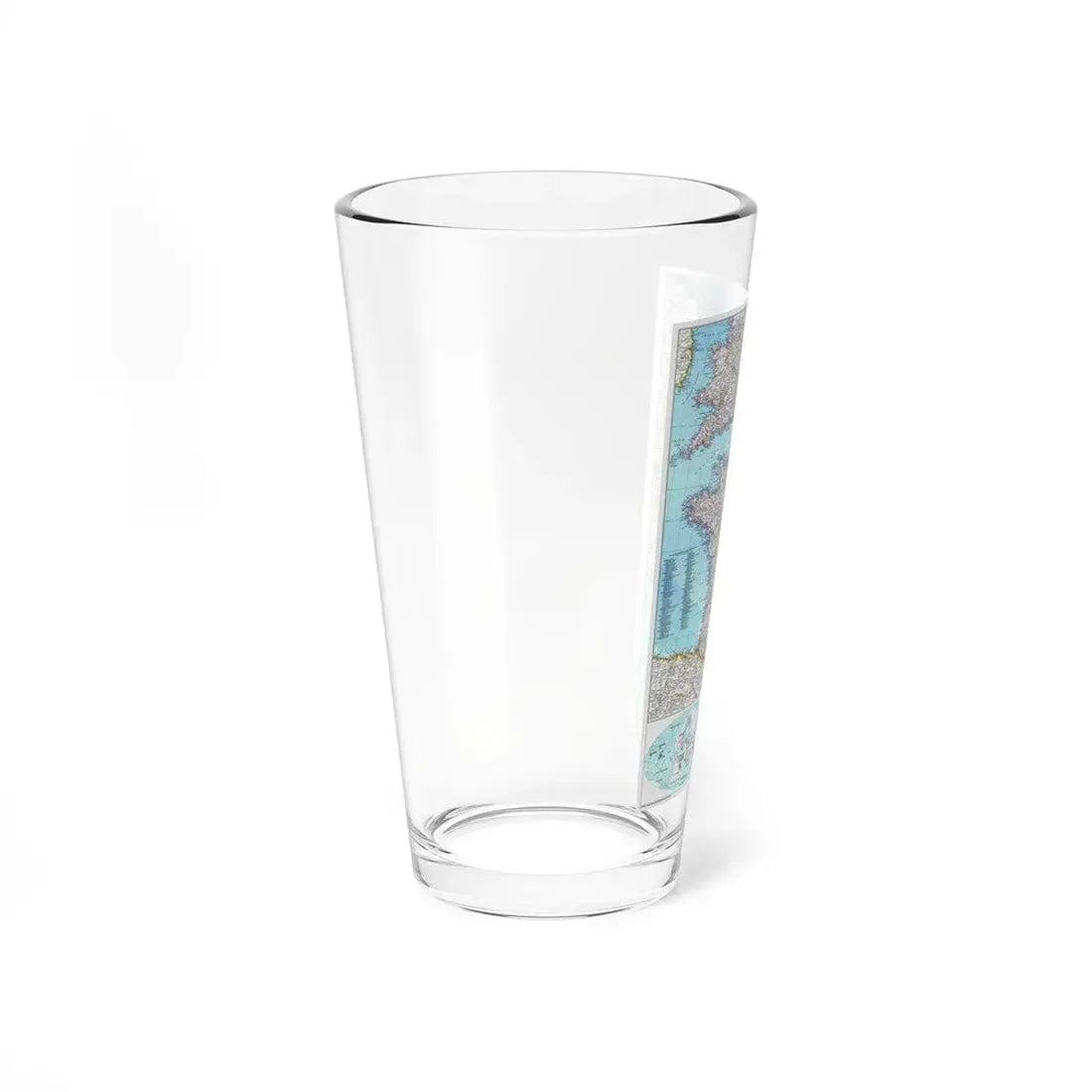 France (1989) (Map) Pint Glass 16oz - Go Mug Yourself