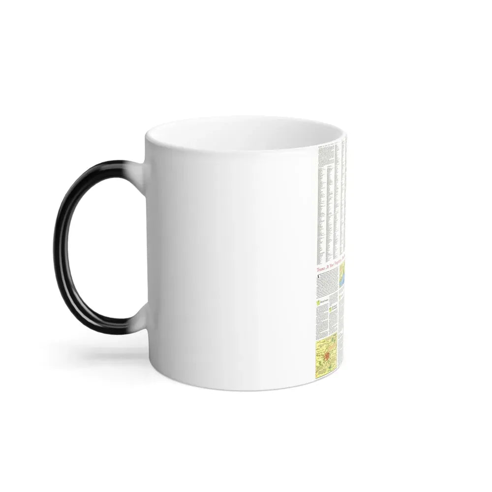 France - A Traveller's Map 2 (1971) (Map) Color Changing Mug 11oz - Go Mug Yourself