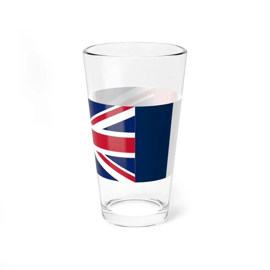 France and United Kingdom flags (France) Pint Glass 16oz - Go Mug Yourself