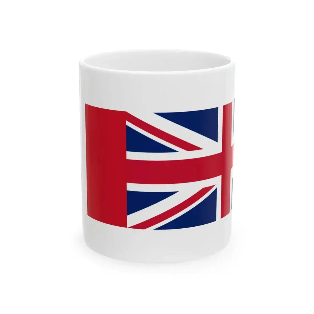 France and United Kingdom flags (France) White Coffee Mug 11oz - Go Mug Yourself