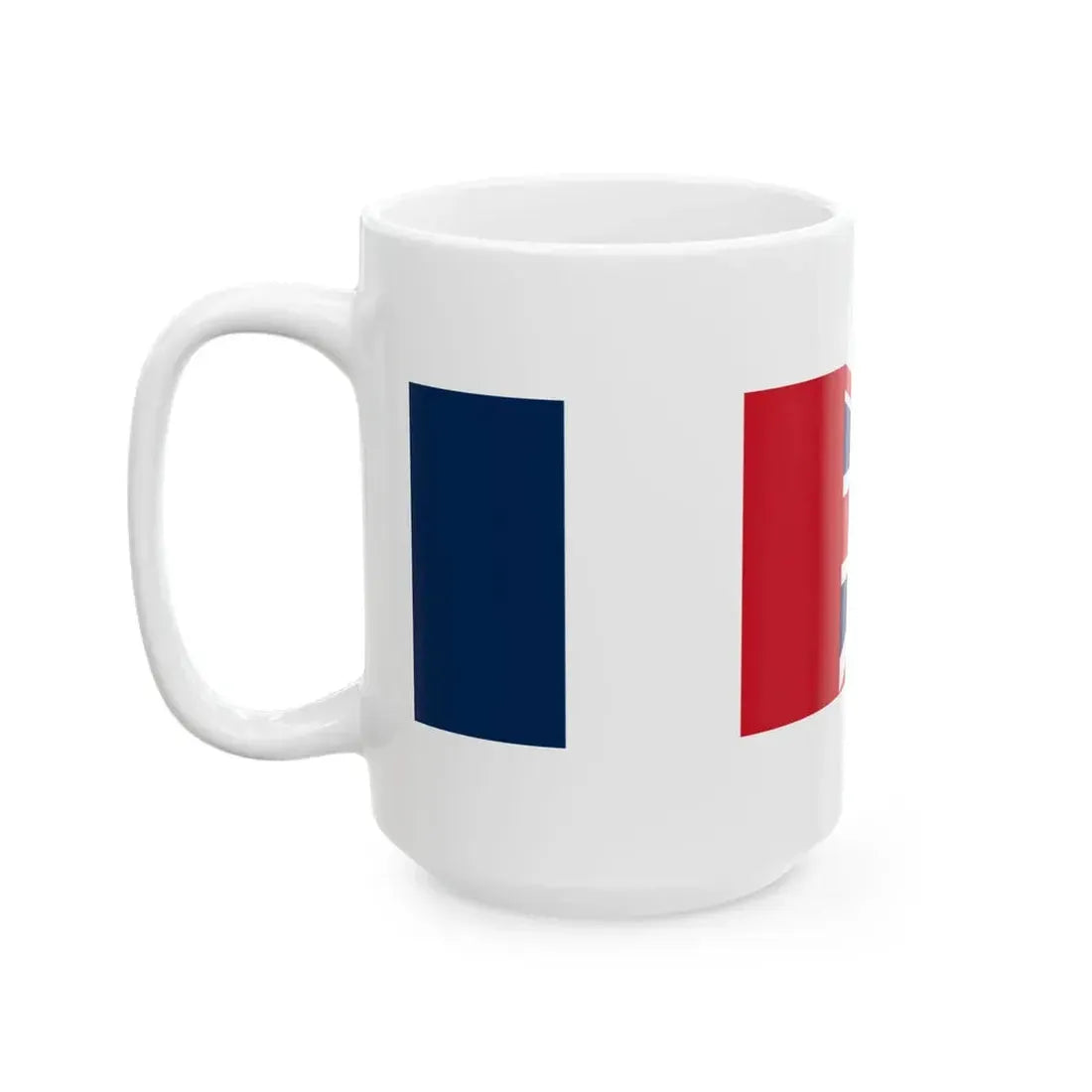 France and United Kingdom flags (France) White Coffee Mug - Go Mug Yourself
