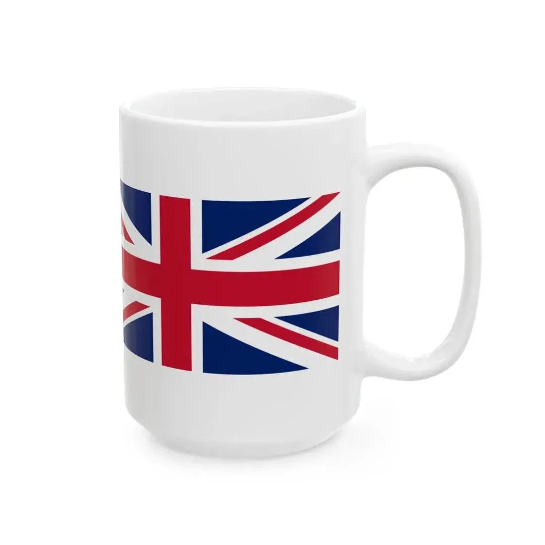 France and United Kingdom flags (France) White Coffee Mug - Go Mug Yourself
