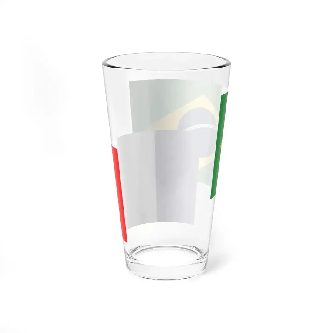 France-Brazil Flag (Brazil) Pint Glass 16oz - Go Mug Yourself