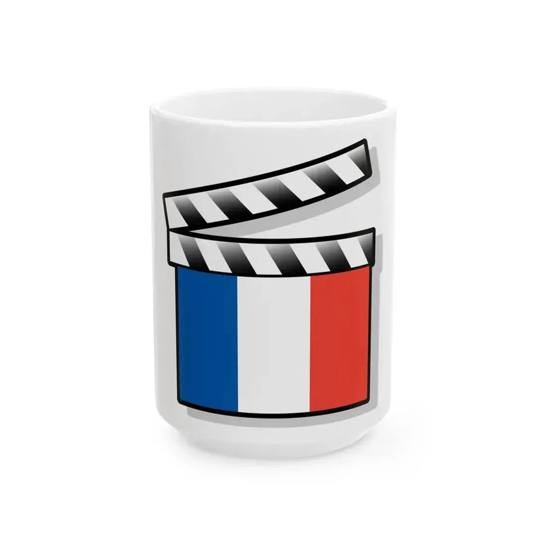 France film clapperboard variant (France) White Coffee Mug 15oz - Go Mug Yourself