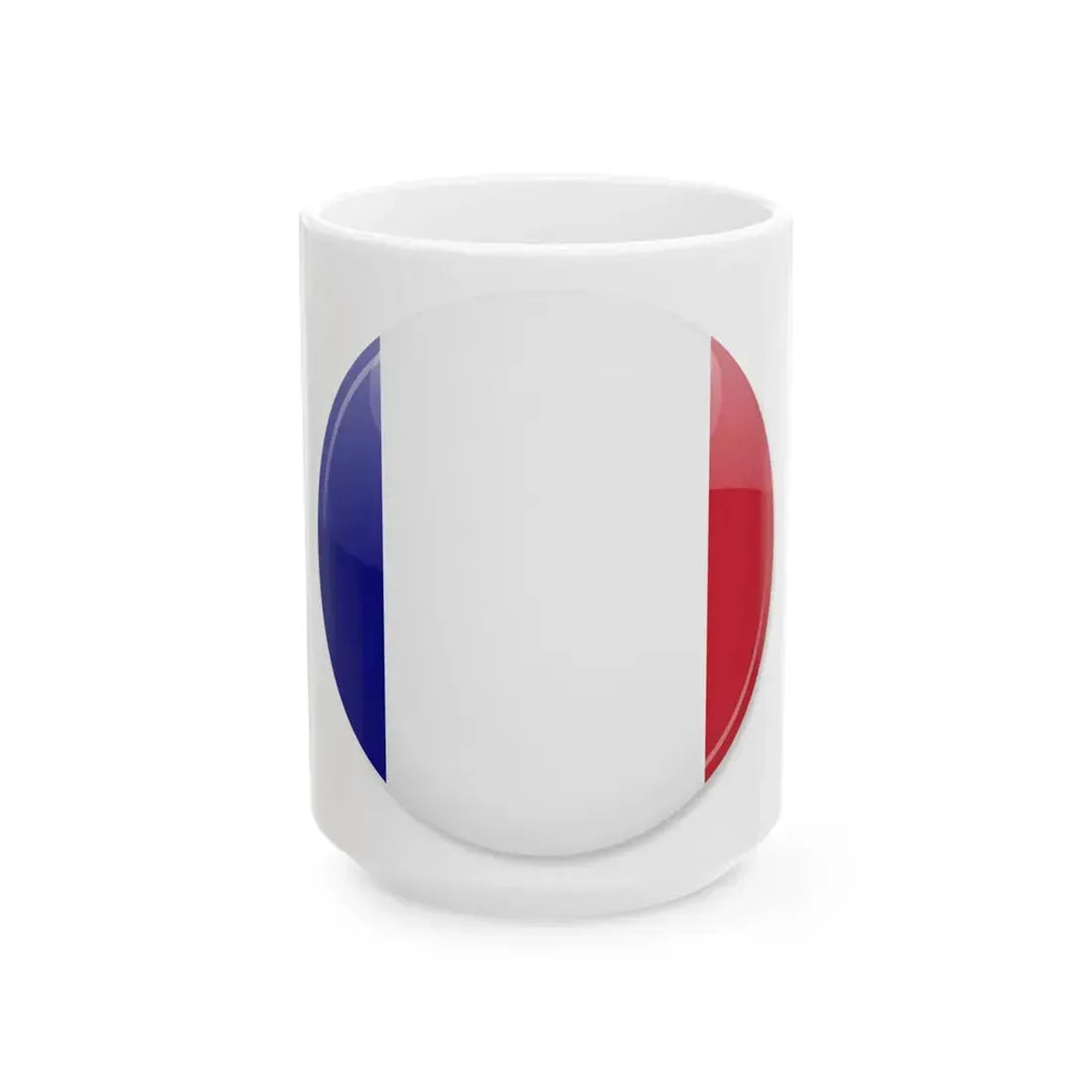 France flag icon (France) White Coffee Mug 15oz - Go Mug Yourself