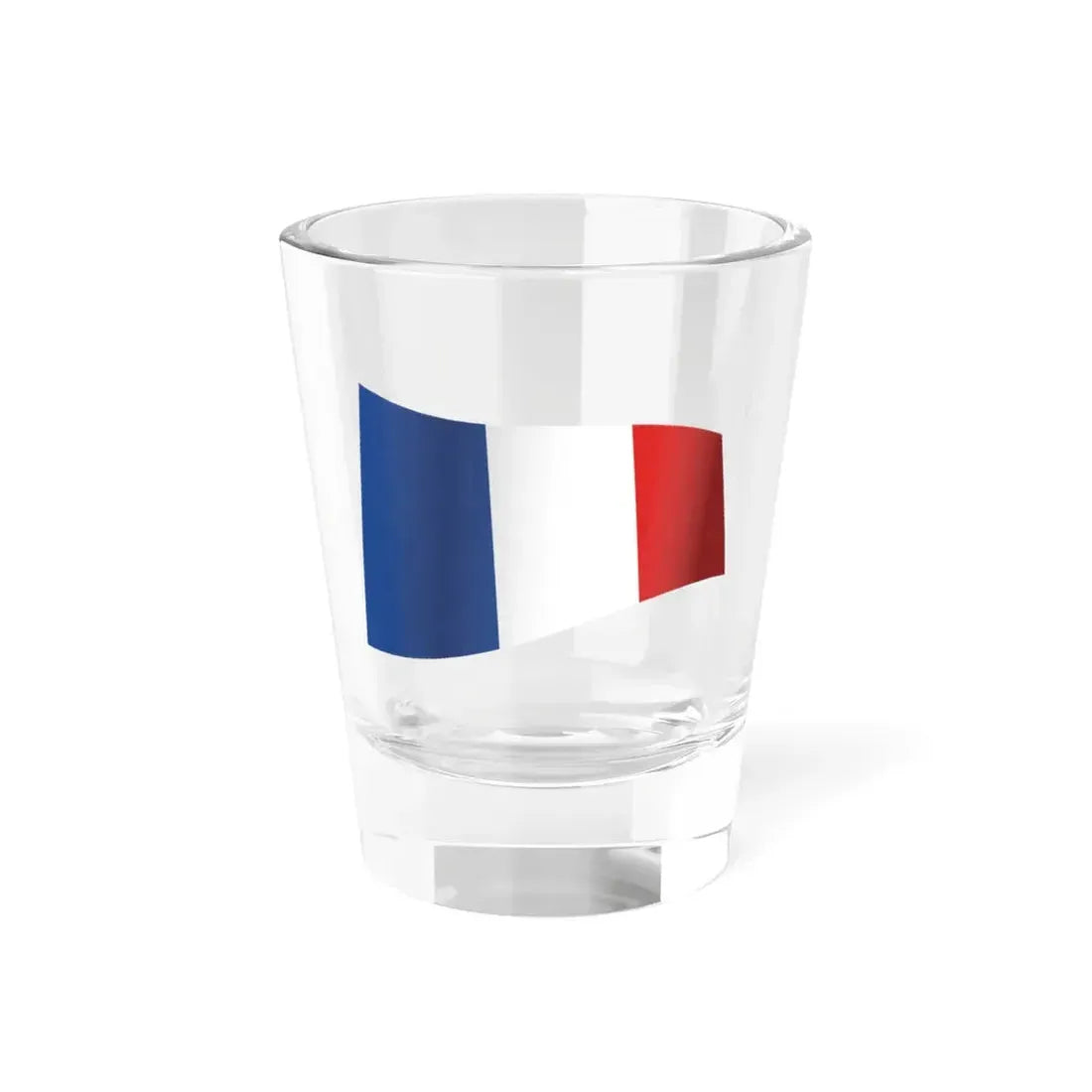 France Flag - iconic waving (France) Shot Glass 1.5oz 1.5oz - Go Mug Yourself