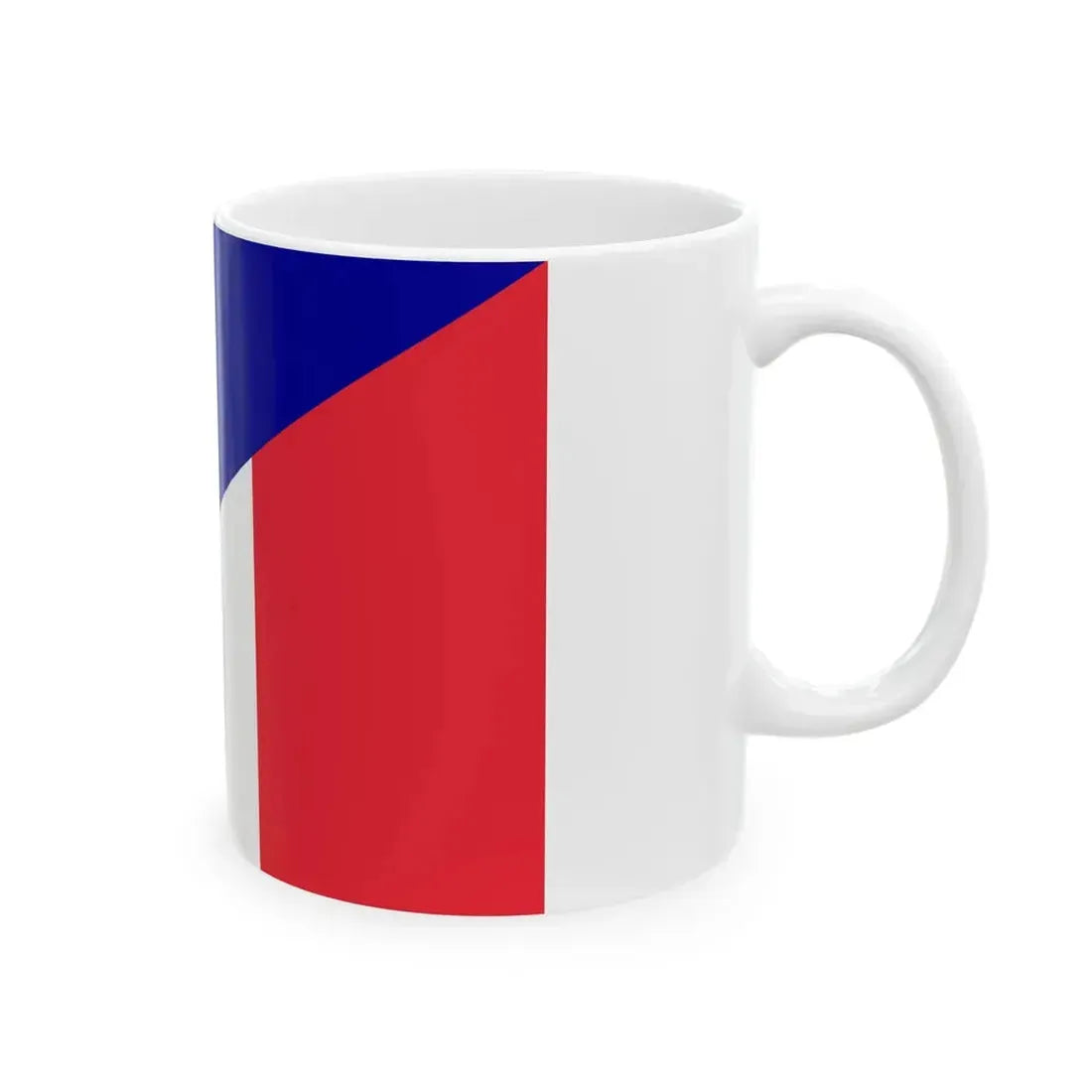 France flags fusion (France) White Coffee Mug - Go Mug Yourself