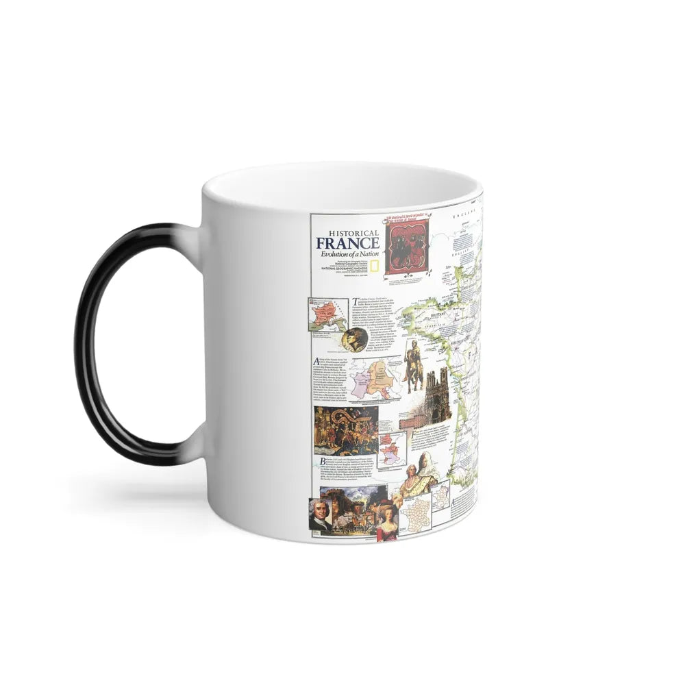 France- - Historical Evolution of a Nation (1989) (Map) Color Changing Mug 11oz-Go Mug Yourself