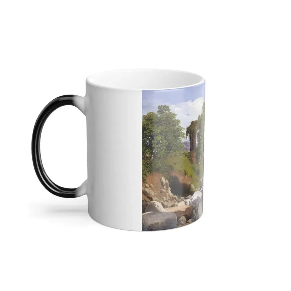 Francesco Lojacono (1841-1915) Acquedotto Romano - Olio su tela 1868 - Color Changing Mug 11oz - Go Mug Yourself