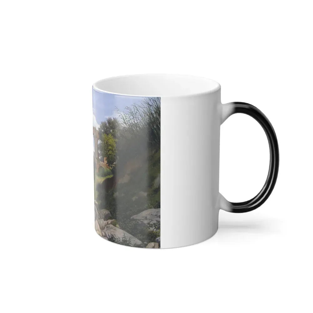 Francesco Lojacono (1841-1915) Acquedotto Romano - Olio su tela 1868 - Color Changing Mug 11oz - Go Mug Yourself
