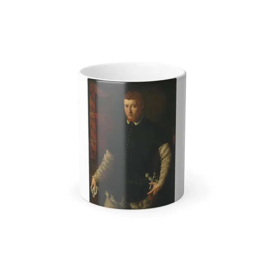 Francesco Salviati (Francesco de' Rossi) (1510-1563) Portrait of a Man - Oil on Canvas - Color Changing Mug 11oz 11oz - Go Mug Yourself