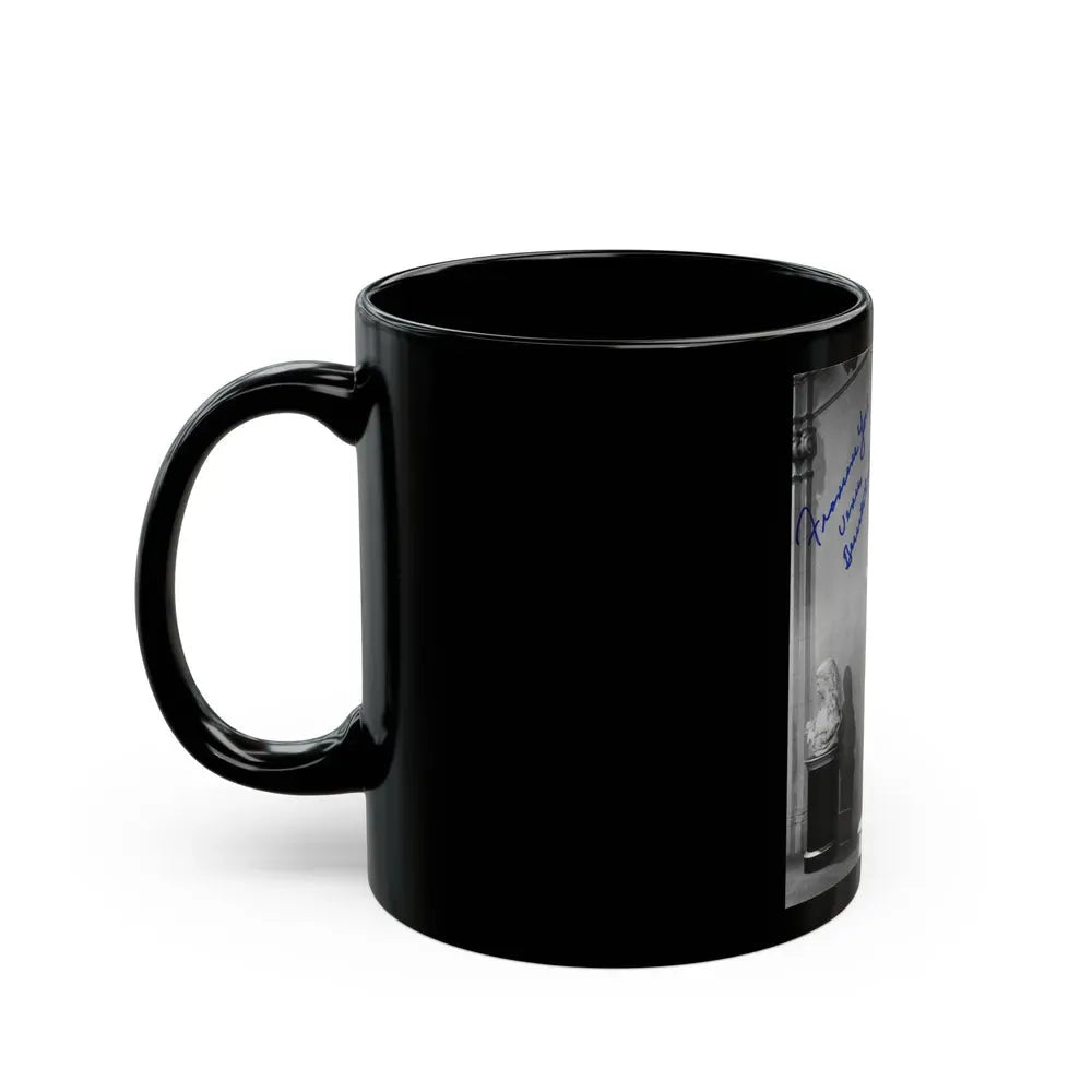 Francine York #04 (Vintage Female Icon) Black Coffee Mug - Go Mug Yourself