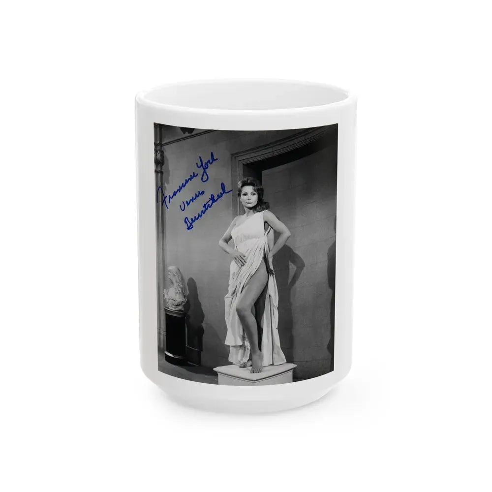 Francine York #04 (Vintage Female Icon) White Coffee Mug 15oz - Go Mug Yourself