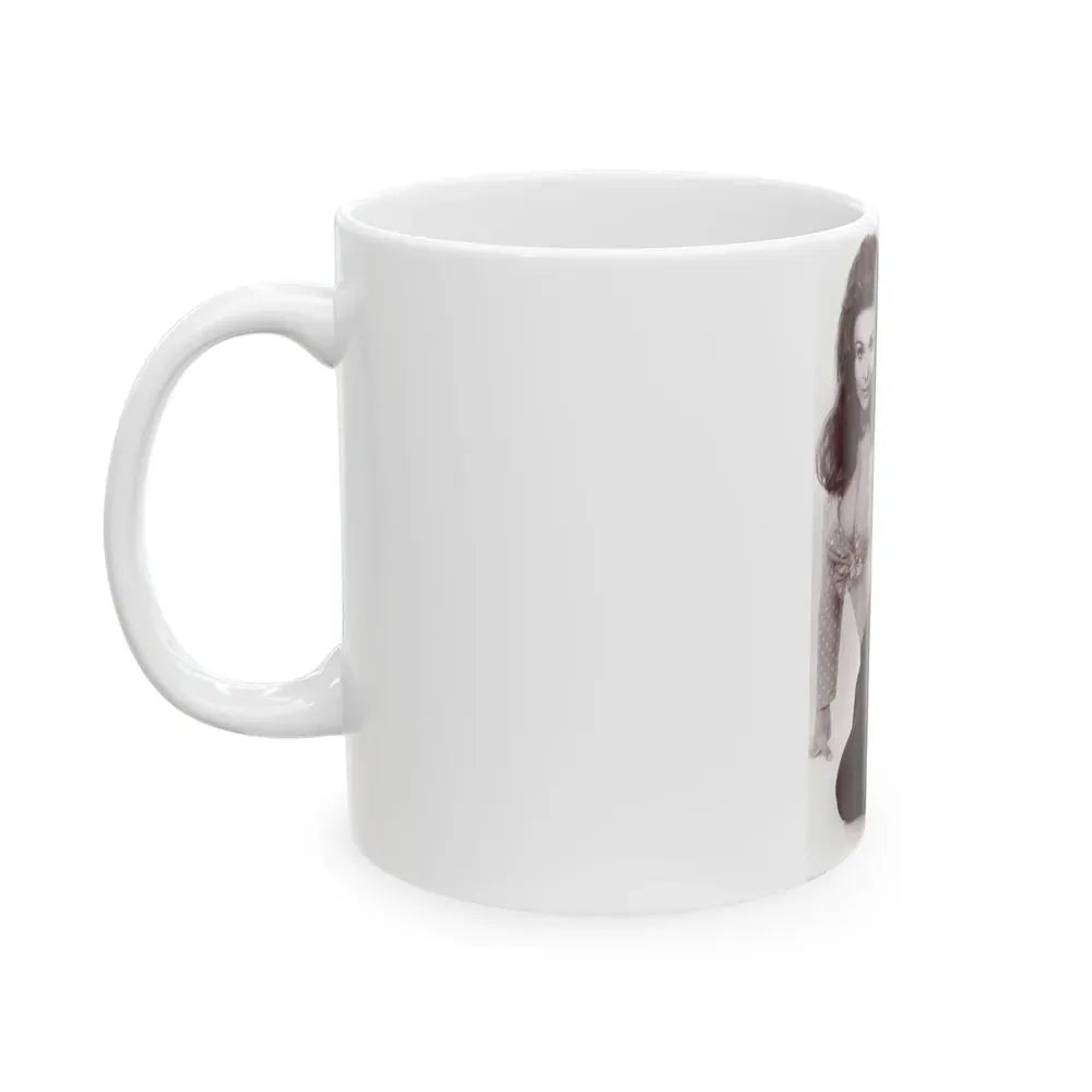 Francine York #05 (Vintage Female Icon) White Coffee Mug - Go Mug Yourself