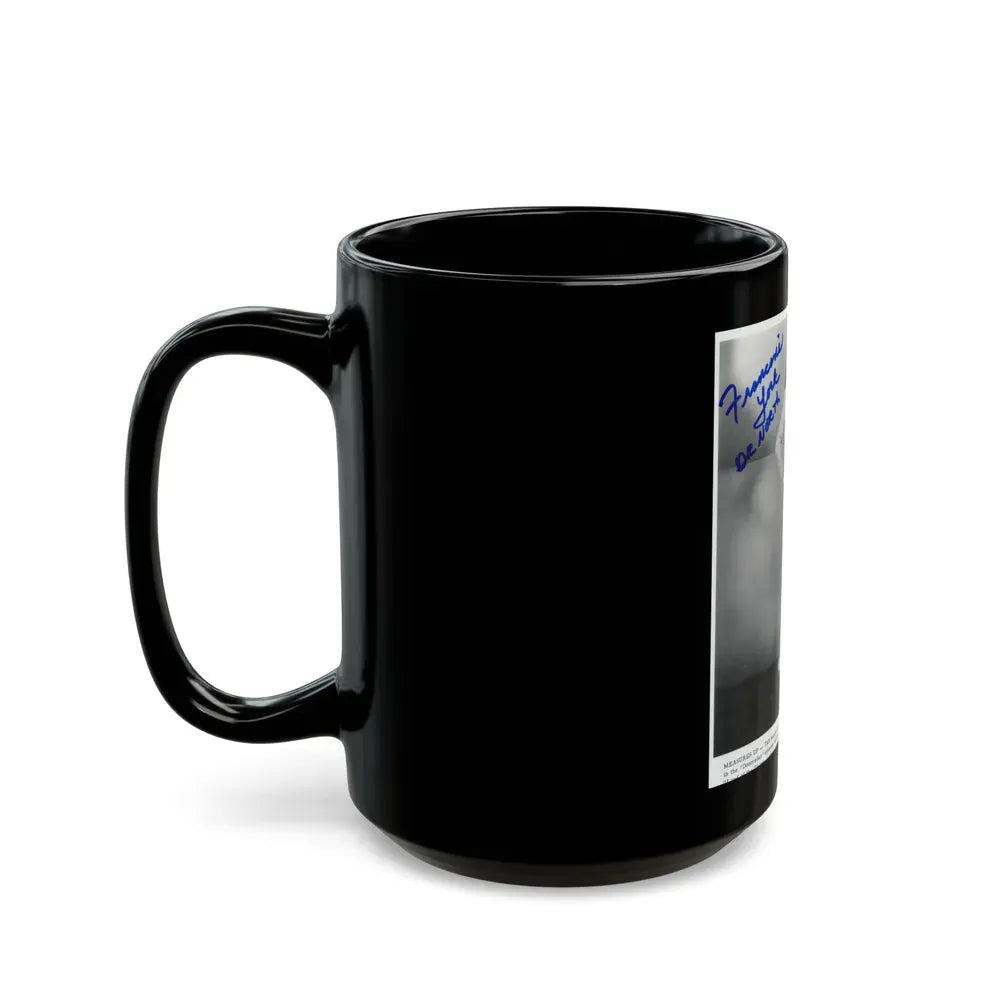 Francine York #06 (Vintage Female Icon) Black Coffee Mug - Go Mug Yourself