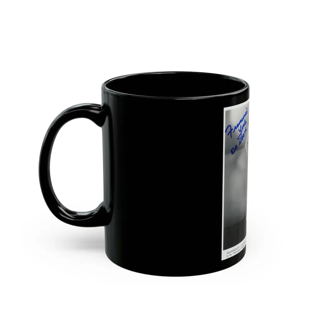 Francine York #06 (Vintage Female Icon) Black Coffee Mug - Go Mug Yourself