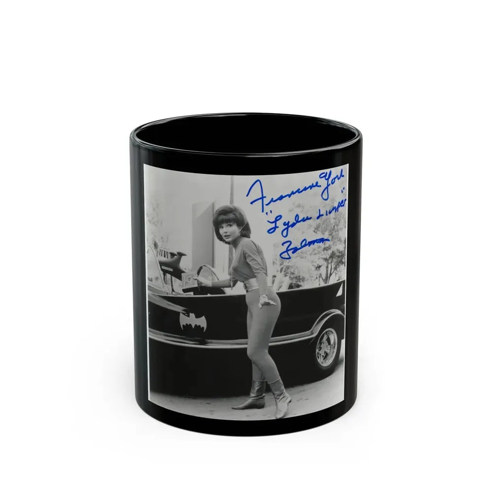 Francine York #09 (Vintage Female Icon) Black Coffee Mug 11oz - Go Mug Yourself
