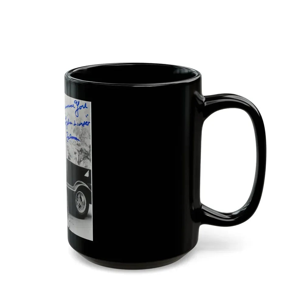 Francine York #09 (Vintage Female Icon) Black Coffee Mug - Go Mug Yourself