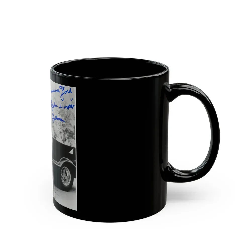 Francine York #09 (Vintage Female Icon) Black Coffee Mug - Go Mug Yourself